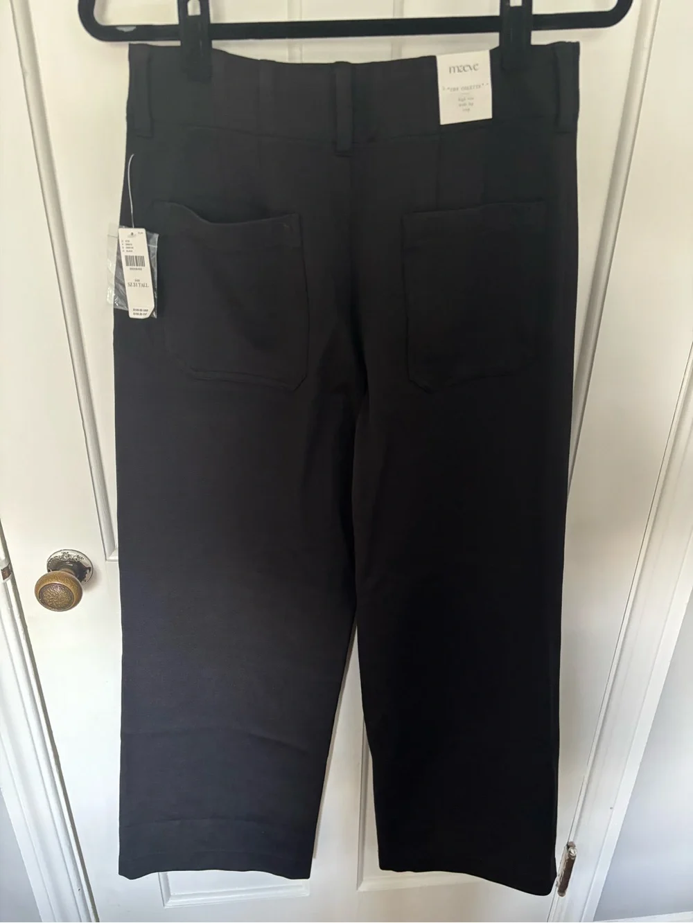 Anthropologie Maeve Colette Knit High-Rise Wide-Leg Cropped Pants